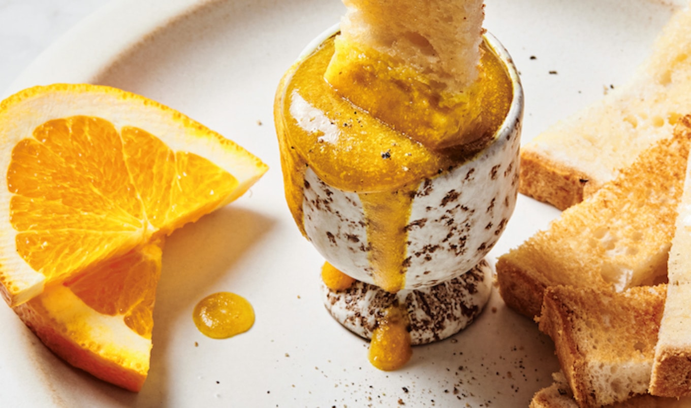 Homemade Dippy Vegan Egg Yolk